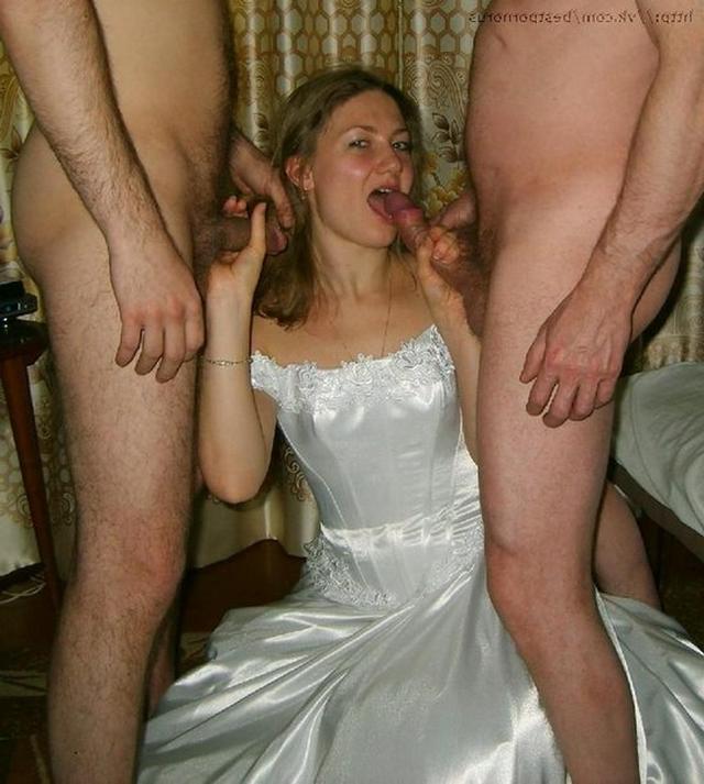 Порно голые невесты на свадьбе
